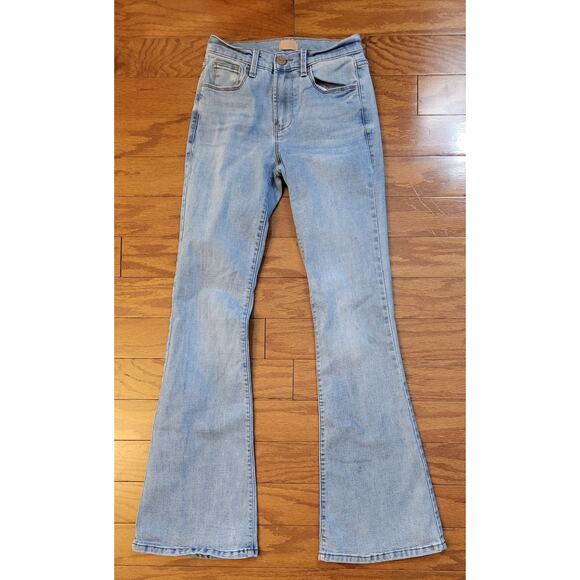 Simple Society Denim - Simple Society Flare Jeans Women Size 0/24 Light Wash Mid Rise